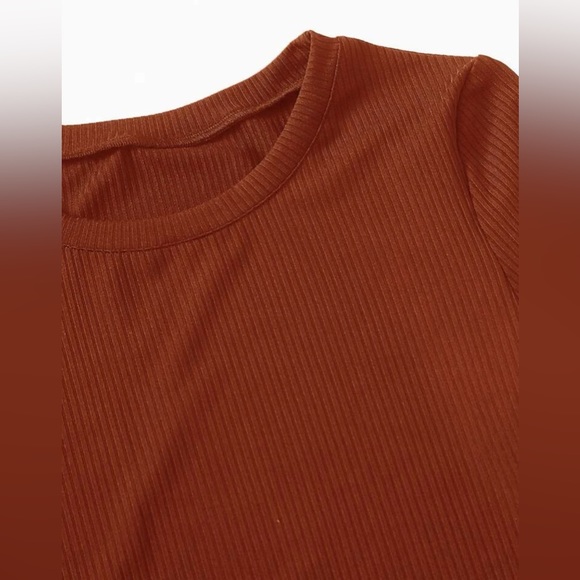 Rustic color drawstring ruched side bodycon dress - Picture 2 of 3